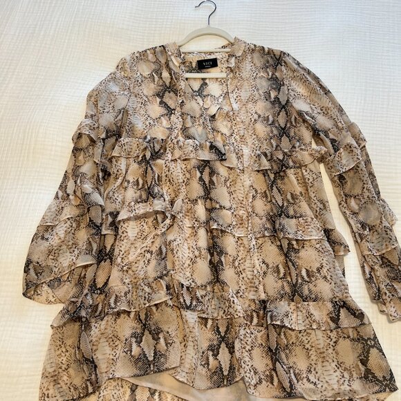 Vici Collection Flowy Snakeskin Dress - Picture 4 of 4